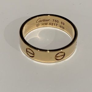 Authentic Cartier 18k Gold Love ring size 8 3/4